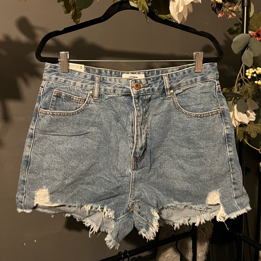Cotton On | High Ripped Denim Short